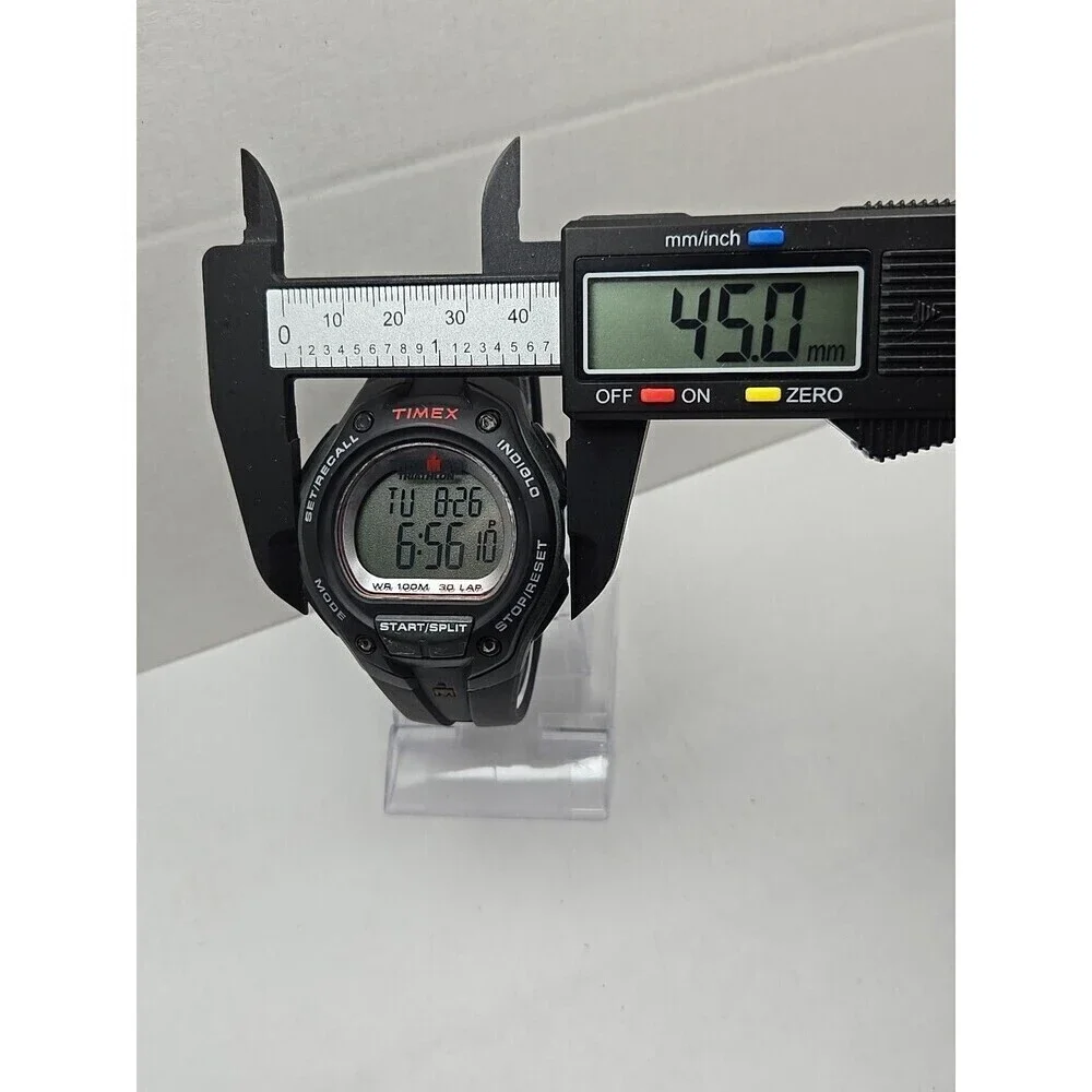 Timex Ironman Classic 30 Lap Watch 45mm Indiglo WR100M New Battery Quartz Mens